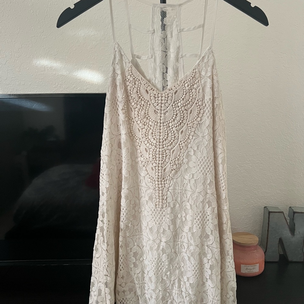 Speechless Cream Lace Dress